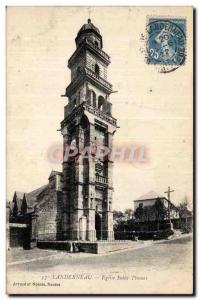 Postcard Old Church Landerneau St. Thomas