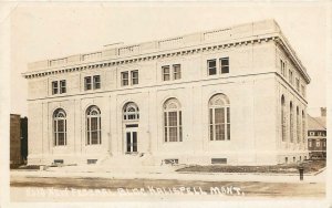 RPPC KALISPELL MT New Federal Building Montana Real Photo Postcard ca 1920s