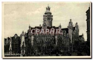 Postcard Neues Rathaus Leipzig Old