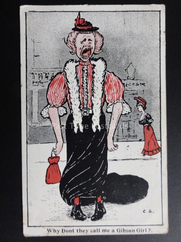 C.G. Old Lady Theme Why Don't Do They Call Me A Gibson Girls? c1907-