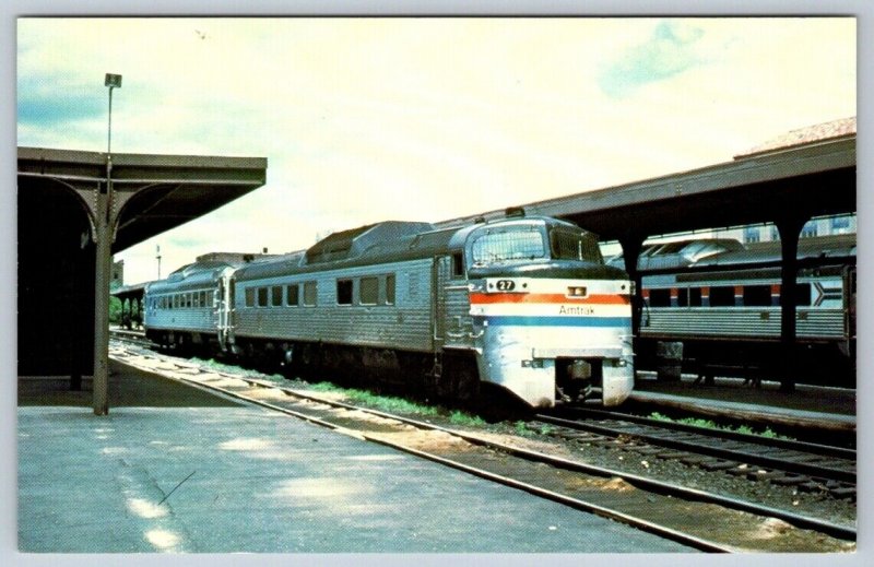 Amtrak's Budd RDC Cars, 1979, Springfield Massachusetts, Vintage Chrome Postcard