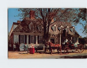 Postcard The Raleigh Tavern, Williamsburg, Virginia