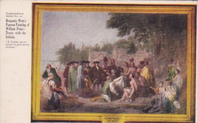 Benjamin West's Famous Painting Of Willam Penn's Treaty With The Indians