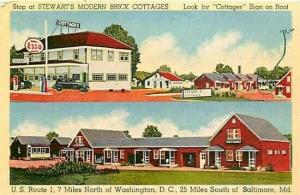 MD, Baltimore, Maryland, Stewart's Modern Brick Cottages, Beals Litho 11AT1024