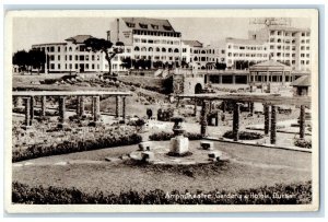 c1920's Amphitheatre Gardens & Hotels Durban South Africa Unposted Postcard