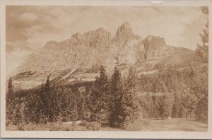 RPPC Postcard Castle Mountain Canada