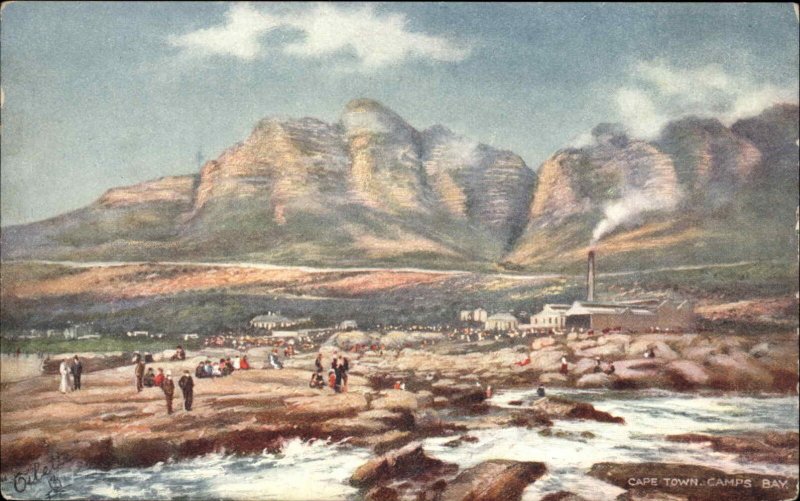 Cape Town South Africa SA Camp's Bay c1910 Vintage Postcard