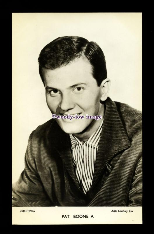 b6418 - Film Actor - Pat Boone A - 20th Century Fox - plain back - postcard