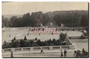 Old Postcard Parc de Saint Cloud and the audience & # 39allee iron
