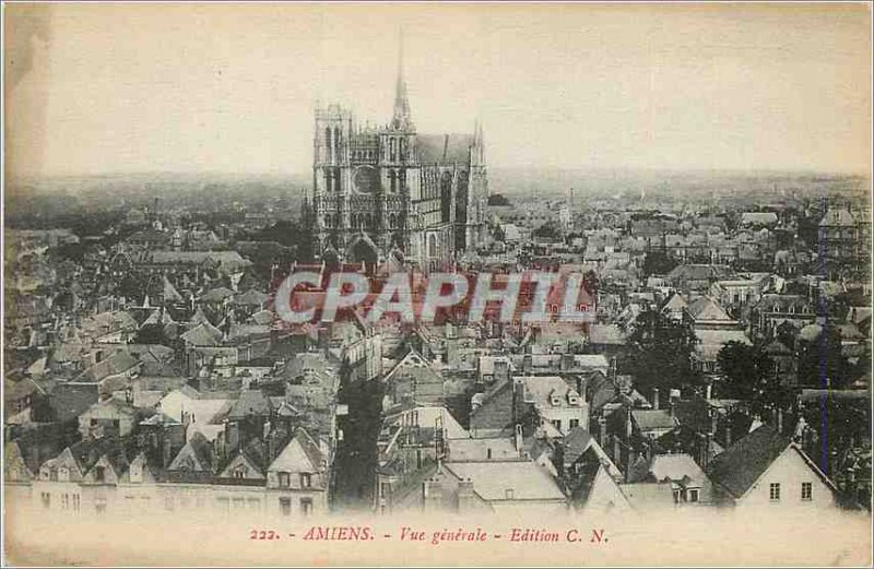 Old Postcard Amiens Vue Generale