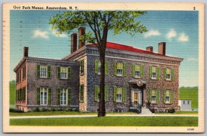 Amsterdam New York 1947 Postcard Guy Park Manor