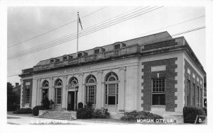 J72/ Morgan City Louisiana RPPC Postcard c1940s U.S. Post Office 105