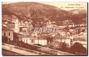 Old Postcard The Cote d Azur Villefranche General view