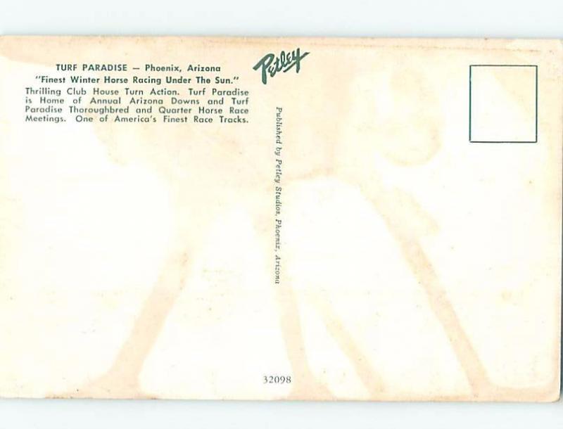 Pre-1980 RACETRACK Phoenix Arizona AZ ho6300