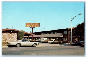 c1960 Timers Motel Pearl St. Downtown Eugene Oregon OR Vintage Antique Postcard