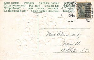 Happy New Year Year Date 1907 Postcard