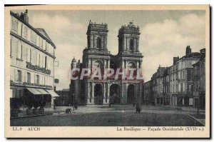 Old Postcard Auch Basilica Facade West