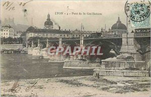 Old Postcard Lyon Guillotiere Bridge