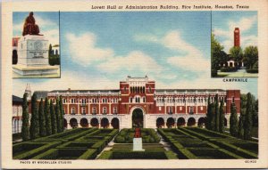 Lovett Hall Or Administration Building Rice Institute Houston Linen C087