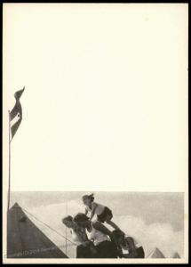 3rd Reich German Girls BDM Hitler Youth HJ Propaganda Card Human Pyramid 80548
