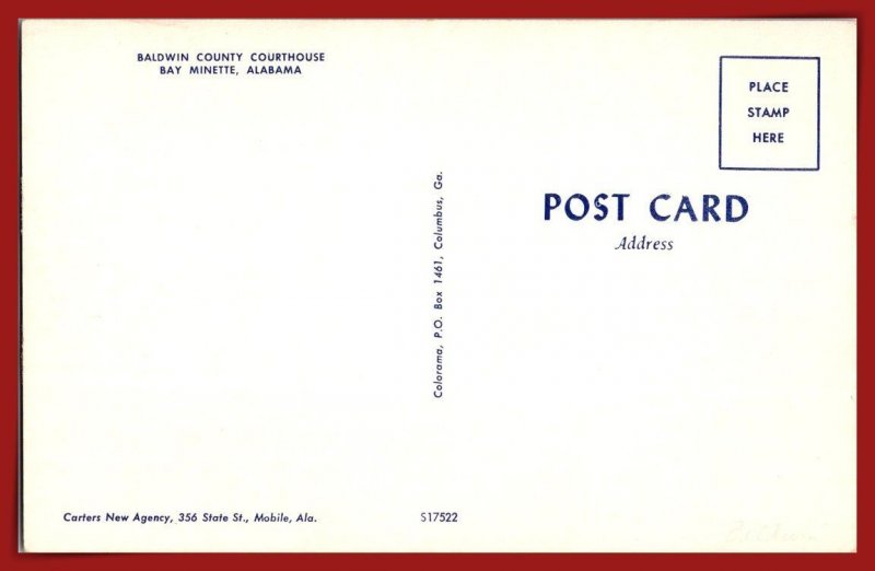 Alabama, Bay Minette - Baldwin County Courthouse - [AL-067]