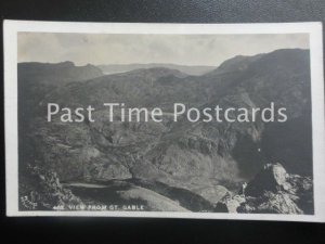 Old RPPC - View from Great Gable, Cumbria, The Lake District