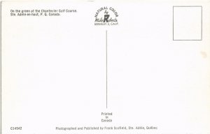 PC GOLF, SPORT, STE. ADELE EN HAUT, CHANTECLER COURSE, Modern Postcard (b46038)