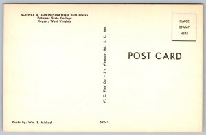 Science Admin Bldg Potomac State College Keyser West Virginia WV Postcard UNP