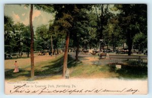 HARRISBURG, PA Pennsylvania ~ Scene in RESERVOIR PARK  c1905 Rotograph Postcard