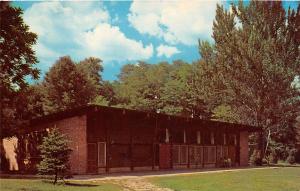 CASSOPOLIS MICHIGAN CAMP FRIEDENSWALD DINING HALL POSTCARD c1960s