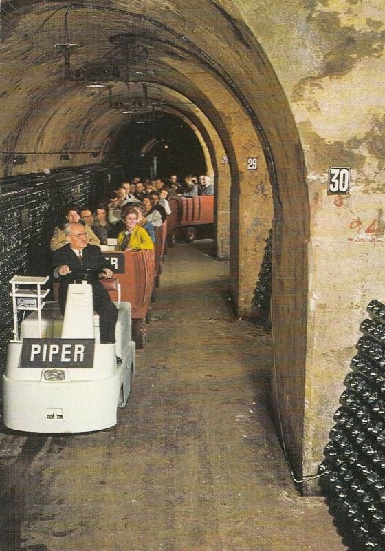 Champagne Piper Heidsieck Reims Train Postcard