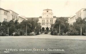 Corona California 1940s US Naval Hospital RPPC real photo postcard 8532