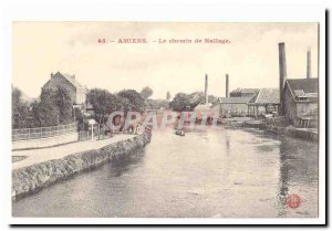 Amiens Old Postcard The path Hallage