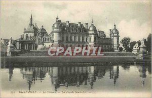 Old Postcard Chantilly Chateau La Facade North East