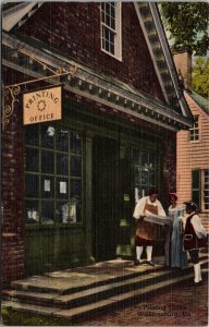 Williamsburg, Virginia~Printing Office~Posted 1955~VTG Linen Postcard~KA19