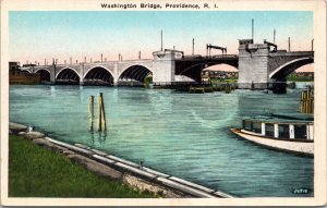 Postcard RI Providence - Washington Bridge