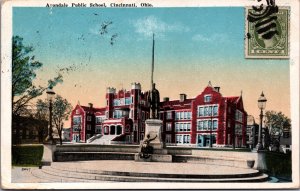 USA Avondale Public School Cincinnati Ohio Vintage Postcard C033