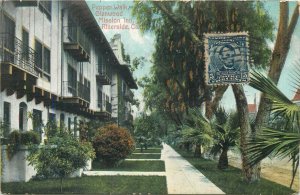 United States Riverside California Pepper Walk Glenwood Mission Inn postcard