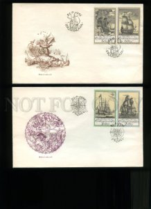 162519 Czech 1976 Bratislava Praha SHIPS Sailboats FDC 2 cover