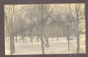 RPPC RICHMOND INDIANA EARLHAM COLLEGE LINDLEY HALL REAL PHOTO POSTCARD