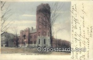 Binghamton, New York, NY USA New Armory 1906 postal used 1906