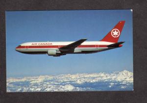 Air Canada Airlines, airplane, Air Plane Boeing 767 Aviation Postcard Canadian