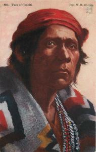 Artist impression Tom Cochiti C-1910 Native American Indian Mitchell 7999