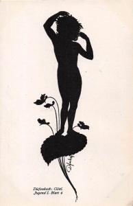 DIEFENBACH: GOTTL JUGEND II BL 4 SILHOUETTE POSTCARD 1920...