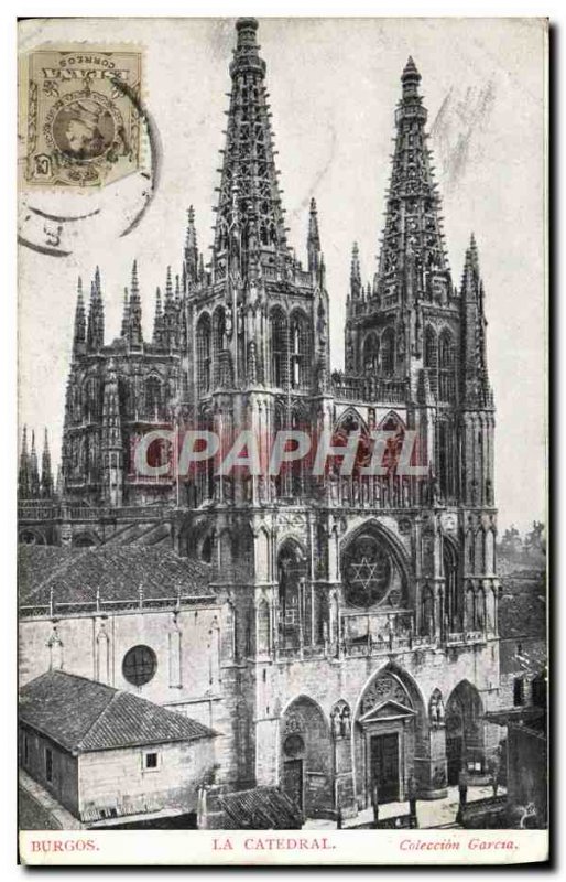 Old Postcard Burgos La Catedral