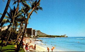 Hawaii Waikiki Beach From The Garden Inn Hotel