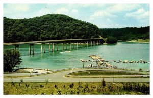 Postcard BRIDGE SCENE Uniontown Pennsylvania PA AT3936