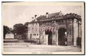 Old Postcard Verdun Porte Saint Paul