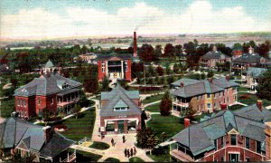 Illinois Quincy Birds Eye View Of Soldiers Home 1907