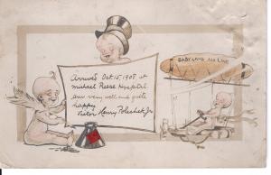 US    PC1421  BIRTH ANNOUNCEMENT  1908